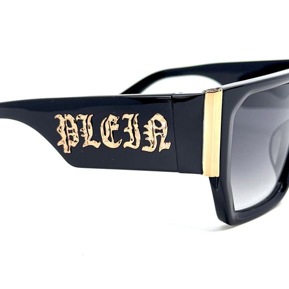 New,PHILIPP PLEIN Sunglasses PLEIN MASTER OVERSIZE SPP094 Col.0700 Authentic - Picture 6 of 12